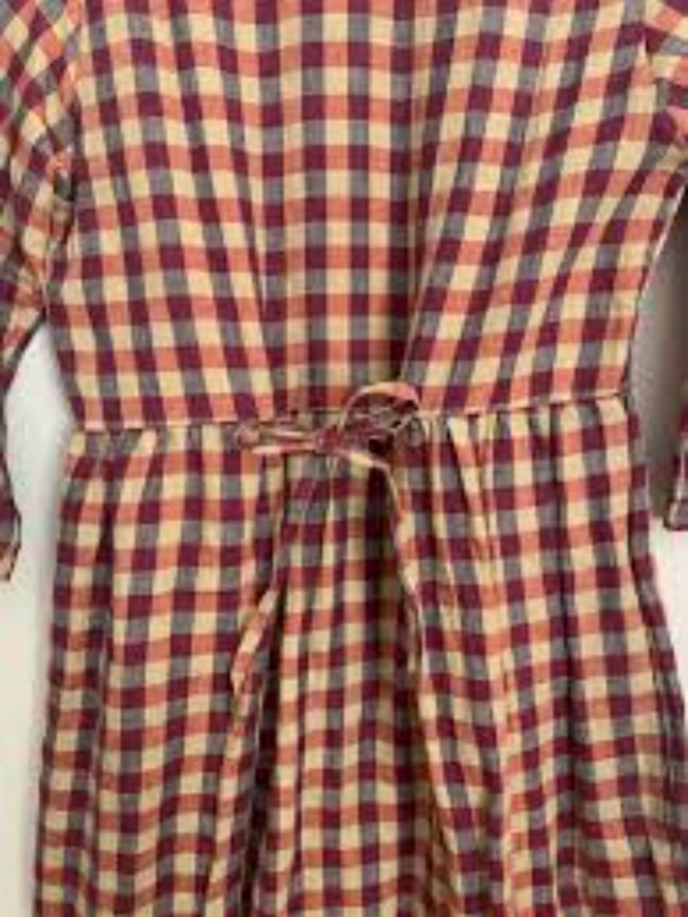 Pyne & Smith Model No.12 Dress in Tilling Check Linen - XS - Picture 2 of 3